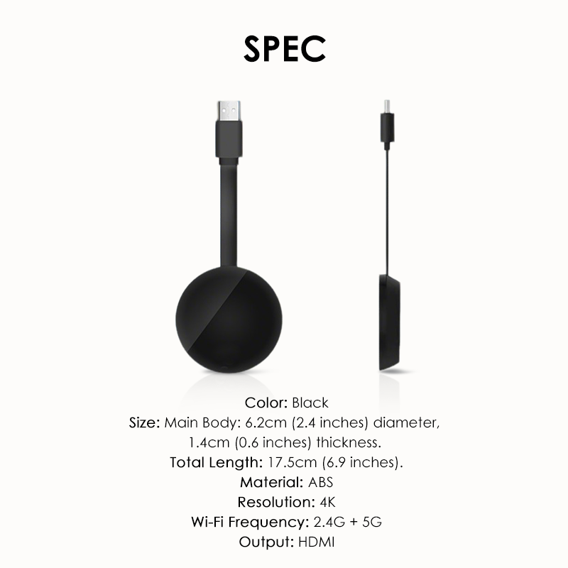 💎 50% OFF! 💎 4K Wireless HDMI Display Dongle – Dual-Band Wi-Fi, Plug-and-Play & Universal Screen Mirroring for iOS/Android/Mac/PC 📺✨