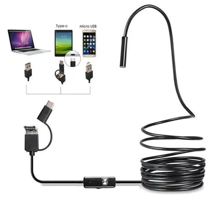 ⏰Now only 50% Off!🔥3 In 1 Waterproof USB Endoscope Camera with LED