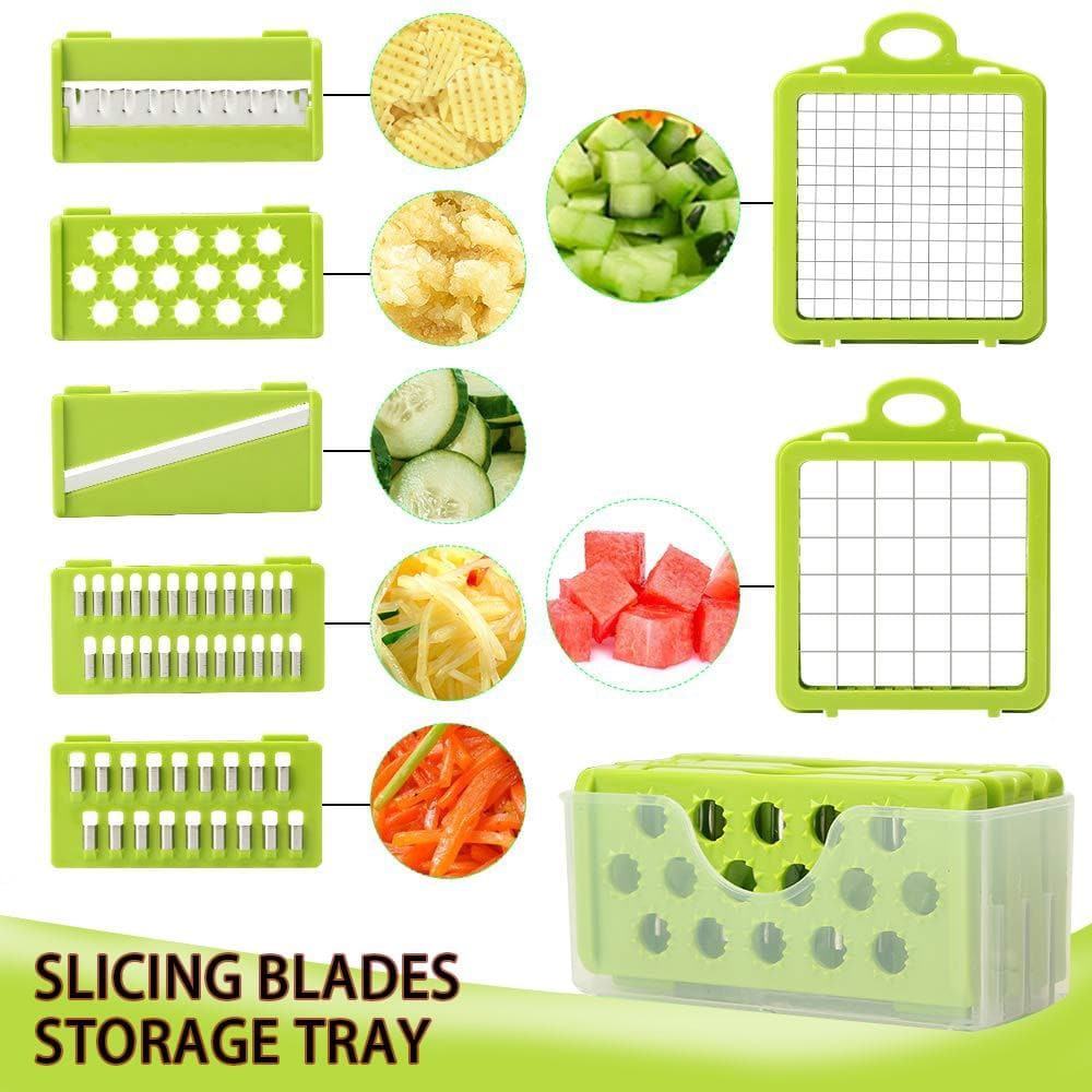 🥔Multifunctional vegetable cutter | 16-piece set🥗 (🔥50% discount)🍏