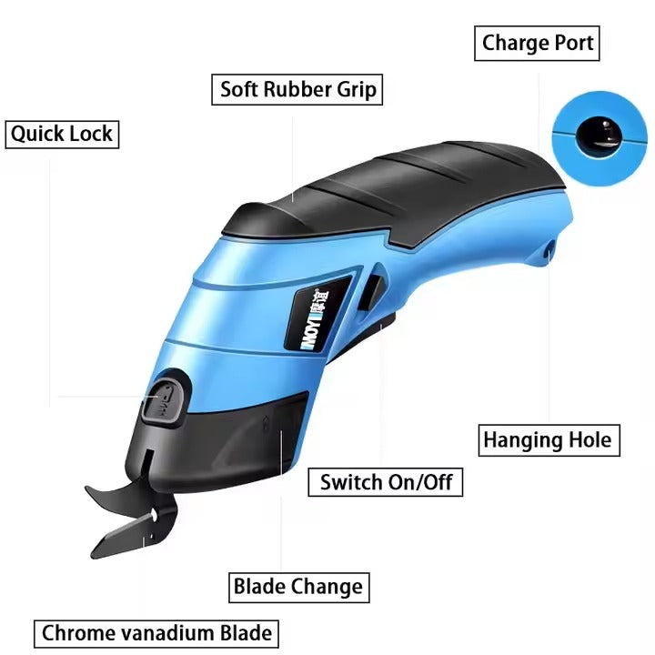Portable Electric Scissors(Cutters for Crafts,Sewing,Cardboard,Carpet)