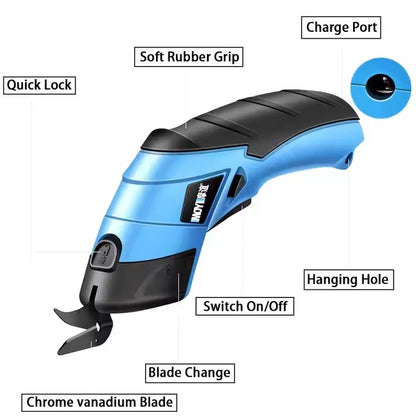 Portable Electric Scissors(Cutters for Crafts,Sewing,Cardboard,Carpet)