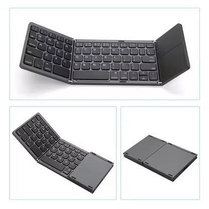 Foldable Keyboard--Bluetooth/Touchpad/Wireless/Rechargeable/Slim