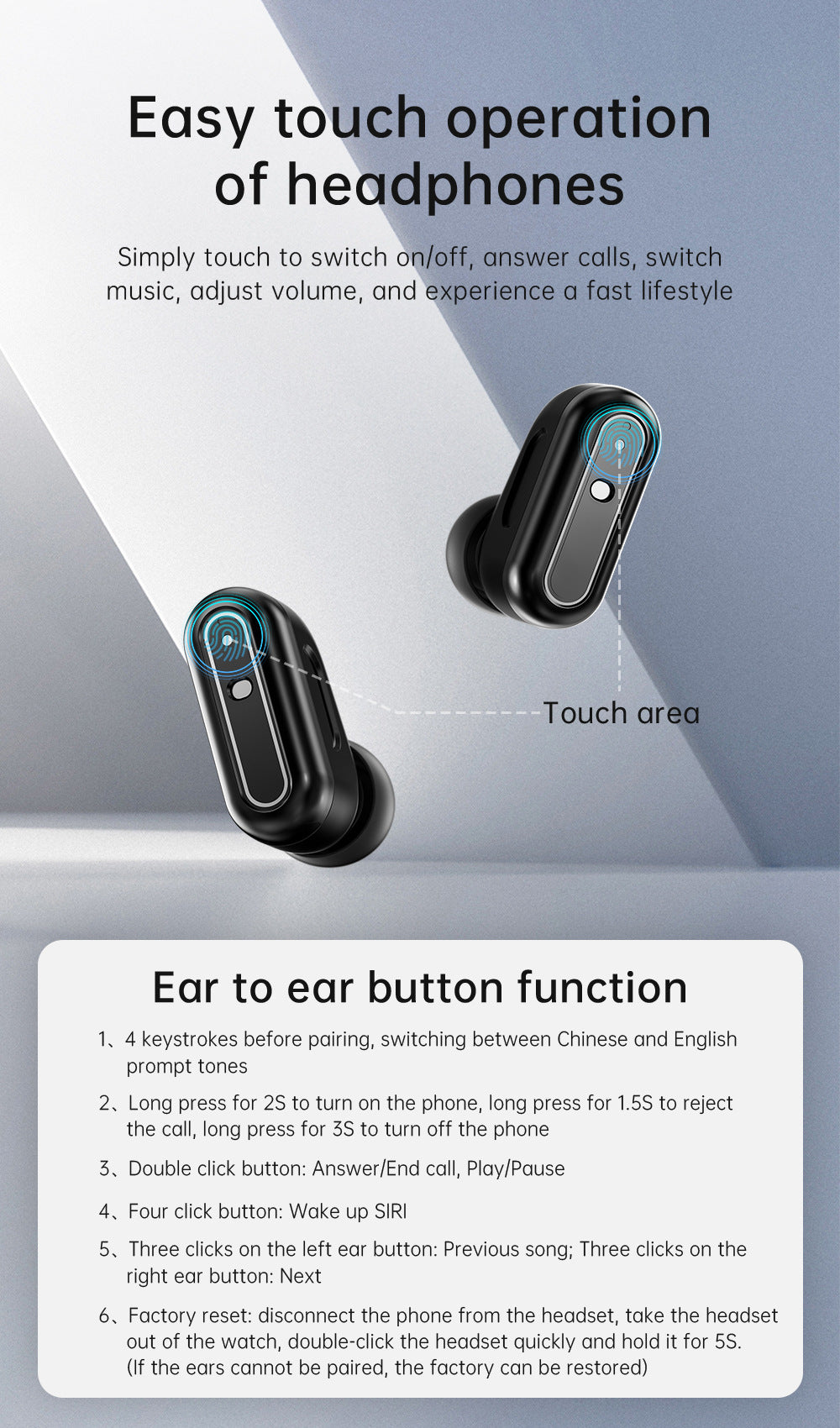 Smart Watch TWS Earphones 2-in-1