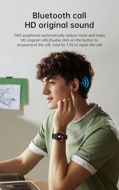 Smart Watch TWS Earphones 2-in-1