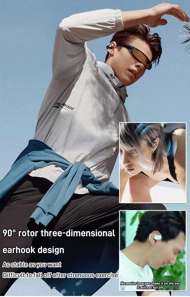 Latest 3D Surround Sound Open OWS Bluetooth Headset