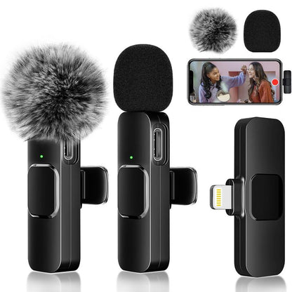 Wireless Lavalier Microphones for iPhone, Android, iPad