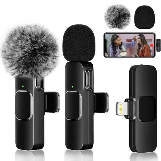 Wireless Lavalier Microphones for iPhone, Android, iPad
