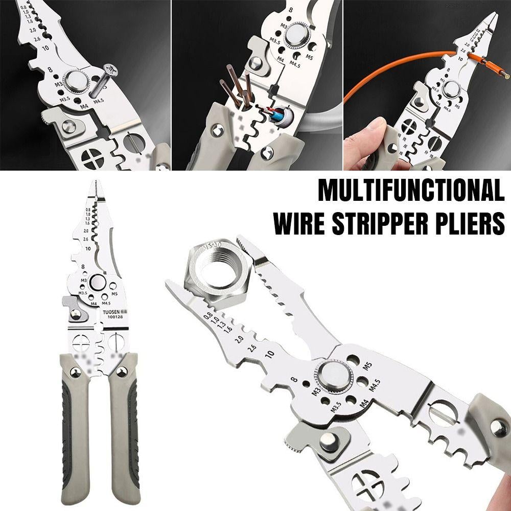 Multifunctional Wire Stripper Crimper Cable Cutter Pliers