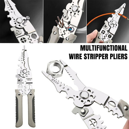 Multifunctional Wire Stripper Crimper Cable Cutter Pliers
