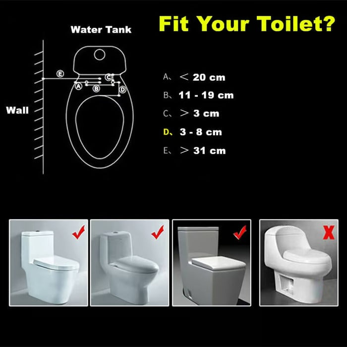 Smart Toilet Flusher(Hot and cold temperatures can be adjusted freely)
