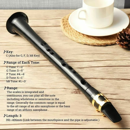Key Of C Two Octave Range Pocket Travel Saxphone