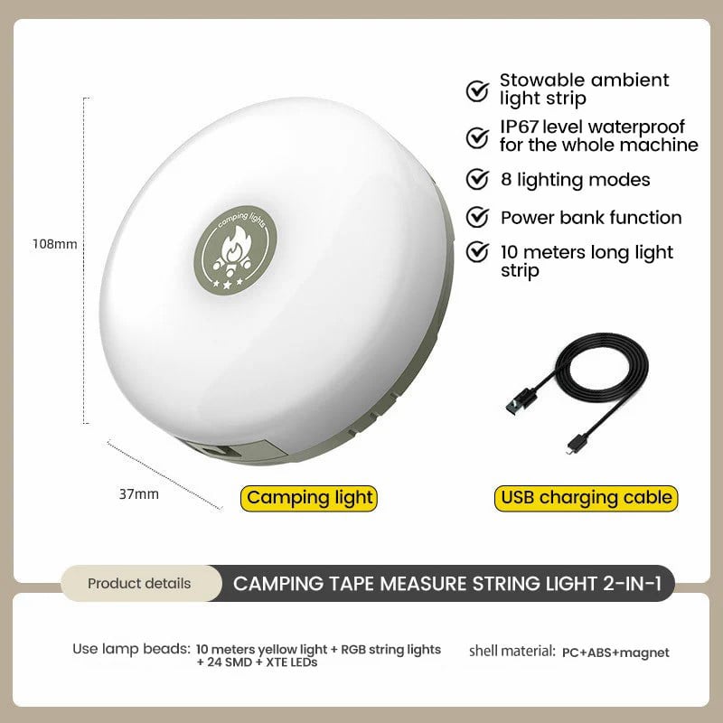 Camping Stowable String Light