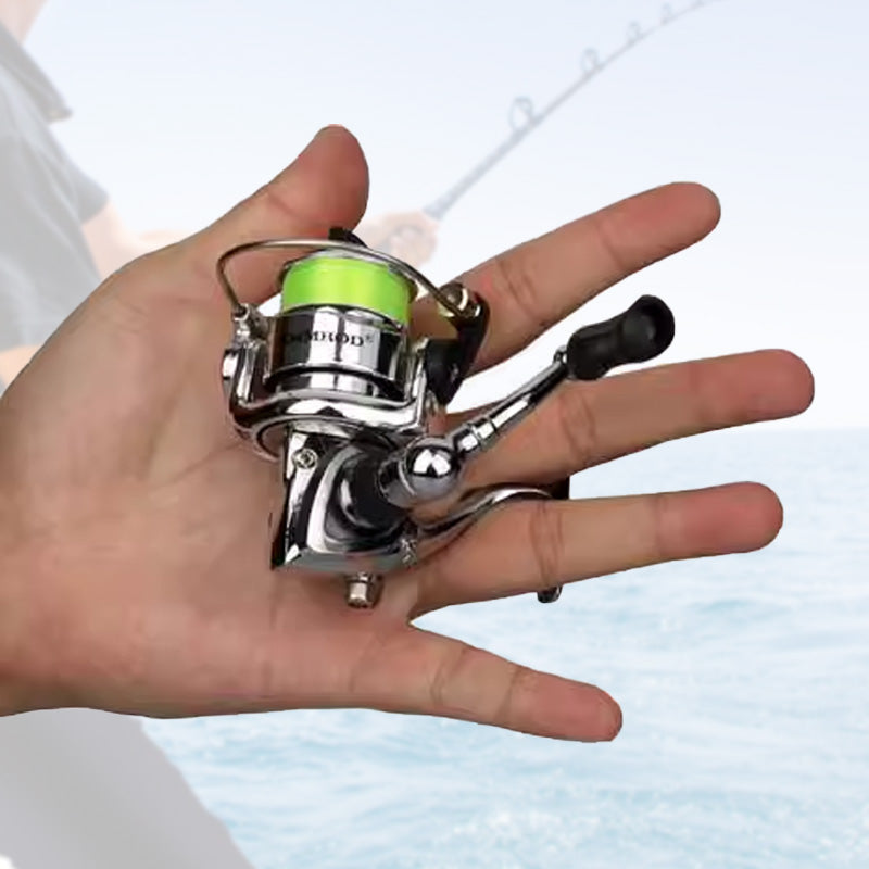 Fish-Shaped Mini Pocket Travel Fishing Pole Set