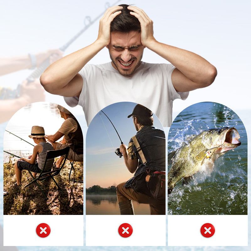 Fish-Shaped Mini Pocket Travel Fishing Pole Set