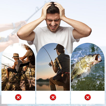 Fish-Shaped Mini Pocket Travel Fishing Pole Set