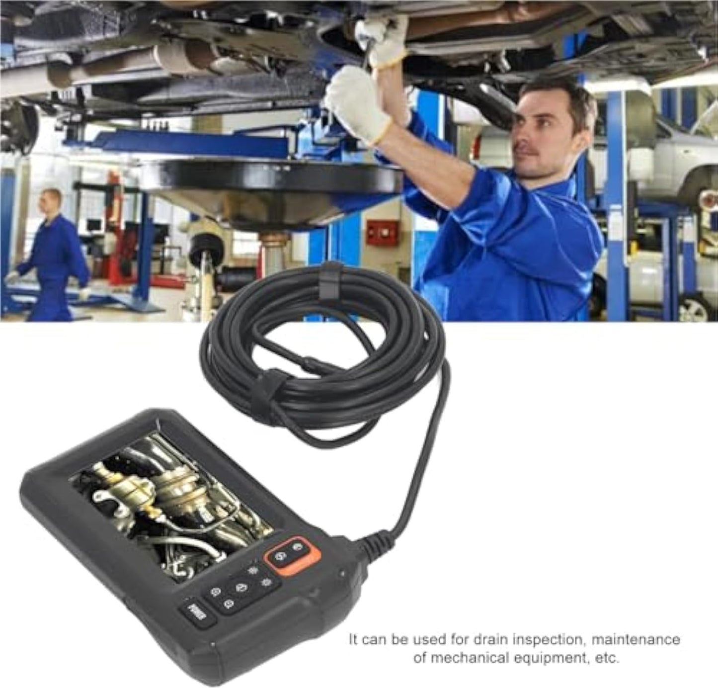 8mm Lens HD Display Screen Industrial Endoscope Inspection Camera